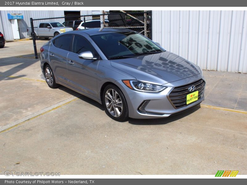 Gray / Black 2017 Hyundai Elantra Limited