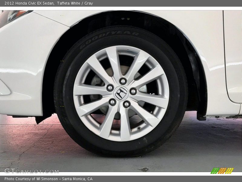 Taffeta White / Gray 2012 Honda Civic EX Sedan