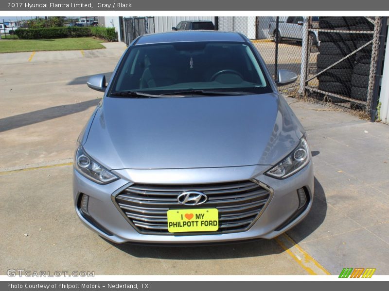 Gray / Black 2017 Hyundai Elantra Limited