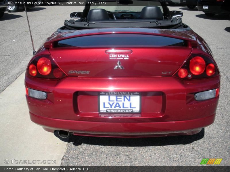 Patriot Red Pearl / Black 2002 Mitsubishi Eclipse Spyder GT