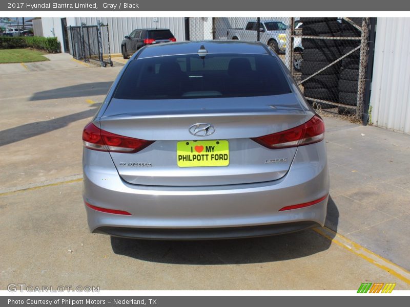 Gray / Black 2017 Hyundai Elantra Limited