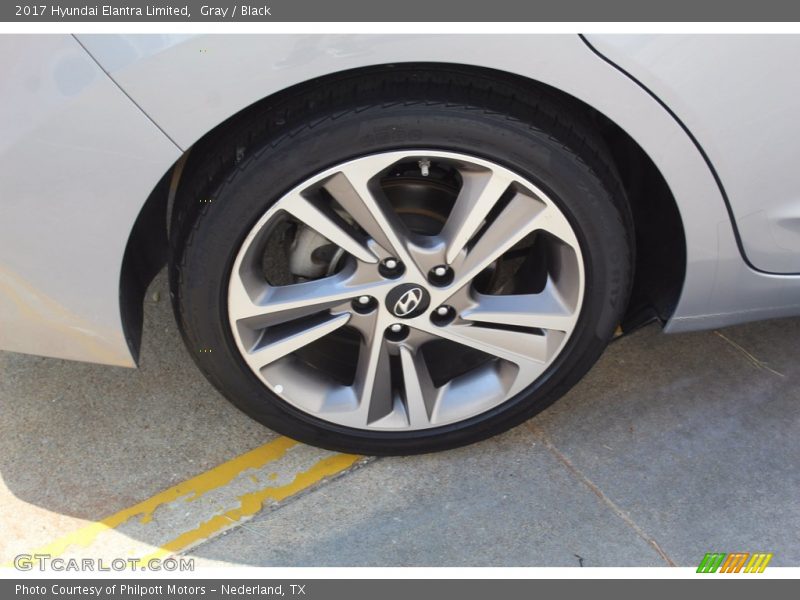Gray / Black 2017 Hyundai Elantra Limited