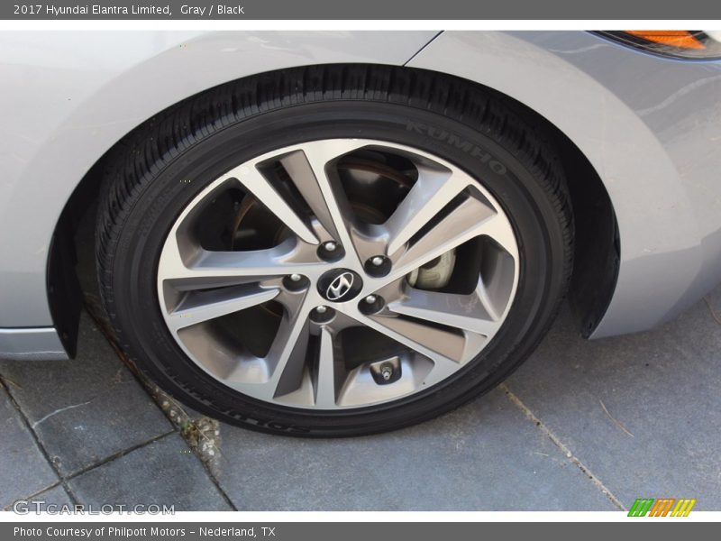 Gray / Black 2017 Hyundai Elantra Limited