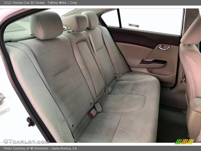 Taffeta White / Gray 2012 Honda Civic EX Sedan