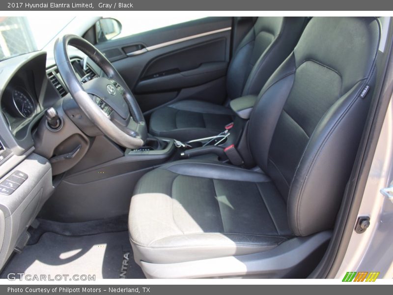 Gray / Black 2017 Hyundai Elantra Limited