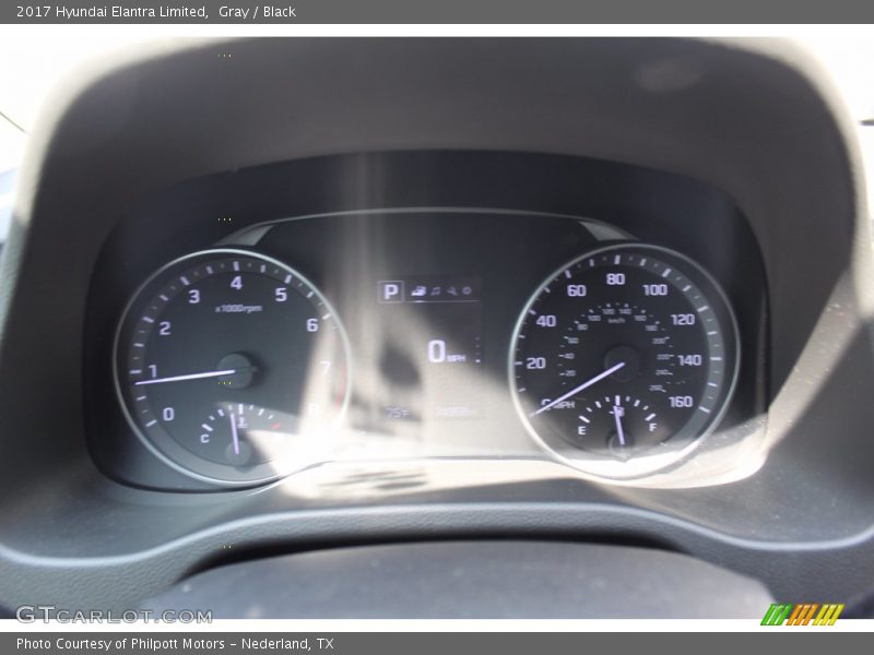 Gray / Black 2017 Hyundai Elantra Limited