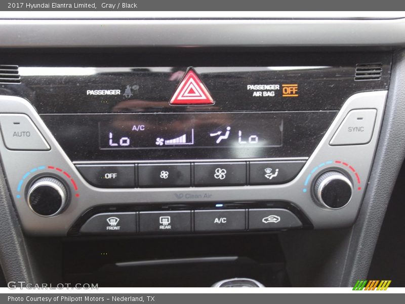 Gray / Black 2017 Hyundai Elantra Limited