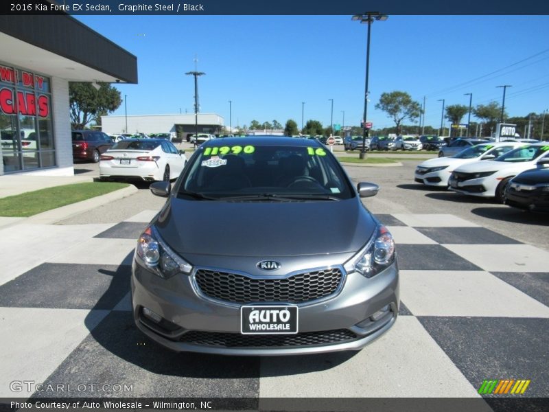 Graphite Steel / Black 2016 Kia Forte EX Sedan