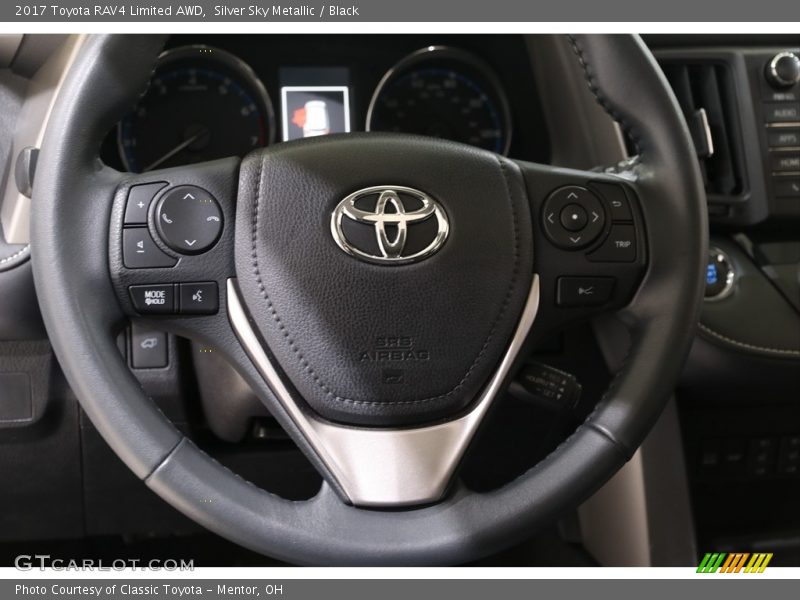 Silver Sky Metallic / Black 2017 Toyota RAV4 Limited AWD