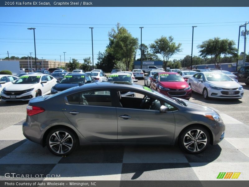 Graphite Steel / Black 2016 Kia Forte EX Sedan