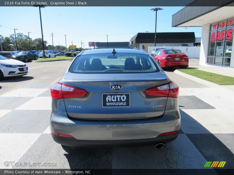 Graphite Steel / Black 2016 Kia Forte EX Sedan