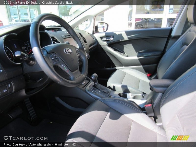 Graphite Steel / Black 2016 Kia Forte EX Sedan