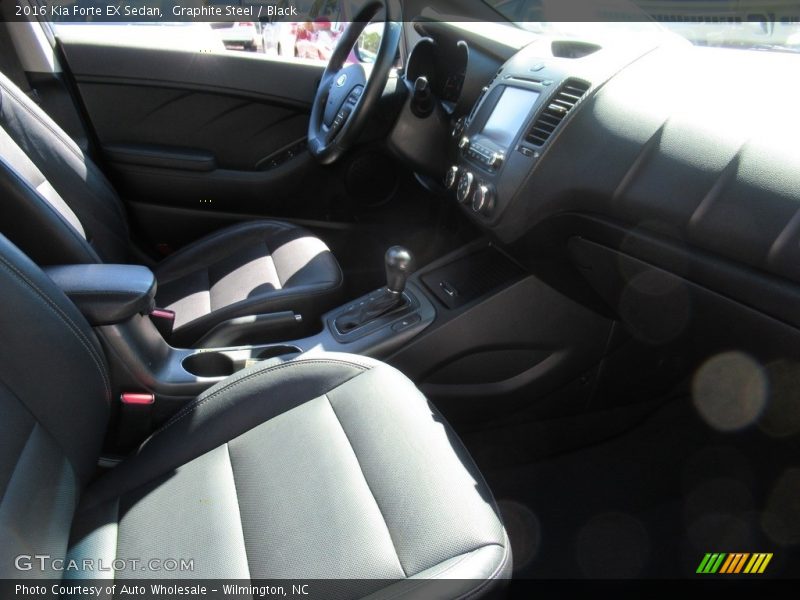 Graphite Steel / Black 2016 Kia Forte EX Sedan