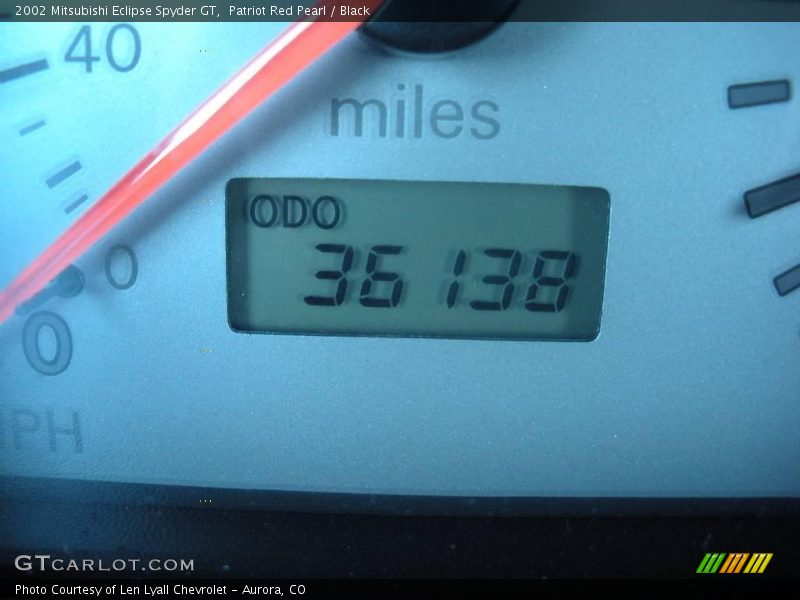 Patriot Red Pearl / Black 2002 Mitsubishi Eclipse Spyder GT