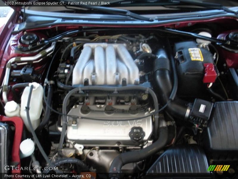 Patriot Red Pearl / Black 2002 Mitsubishi Eclipse Spyder GT