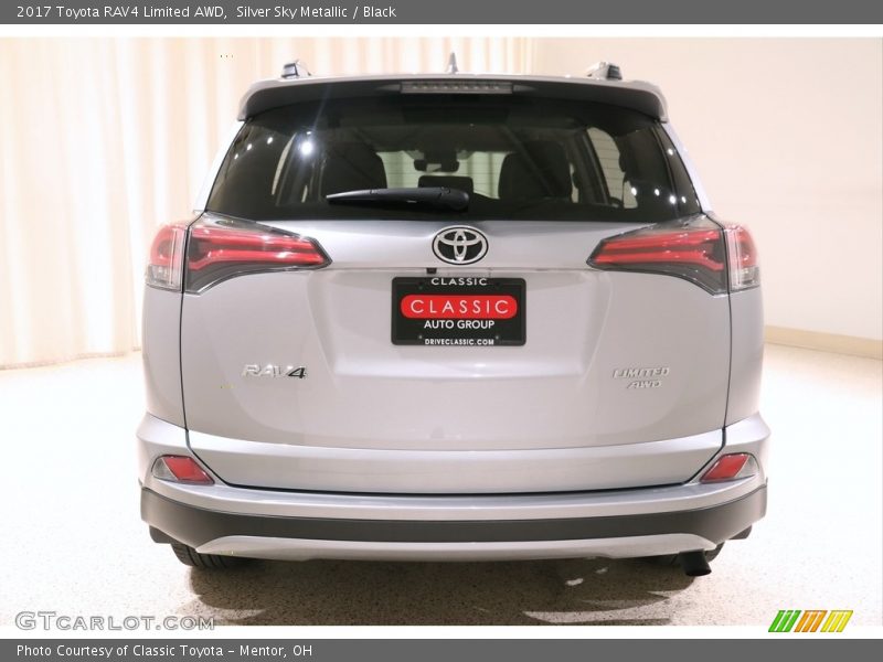 Silver Sky Metallic / Black 2017 Toyota RAV4 Limited AWD