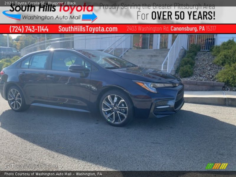 Blueprint / Black 2021 Toyota Corolla SE