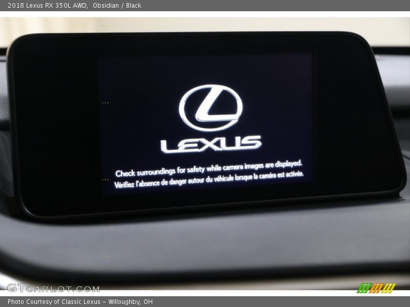 Obsidian / Black 2018 Lexus RX 350L AWD