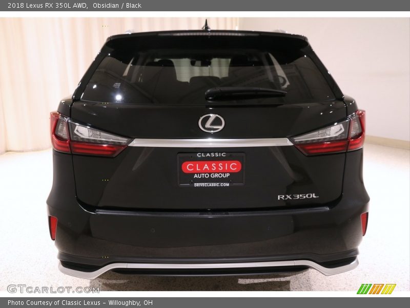 Obsidian / Black 2018 Lexus RX 350L AWD