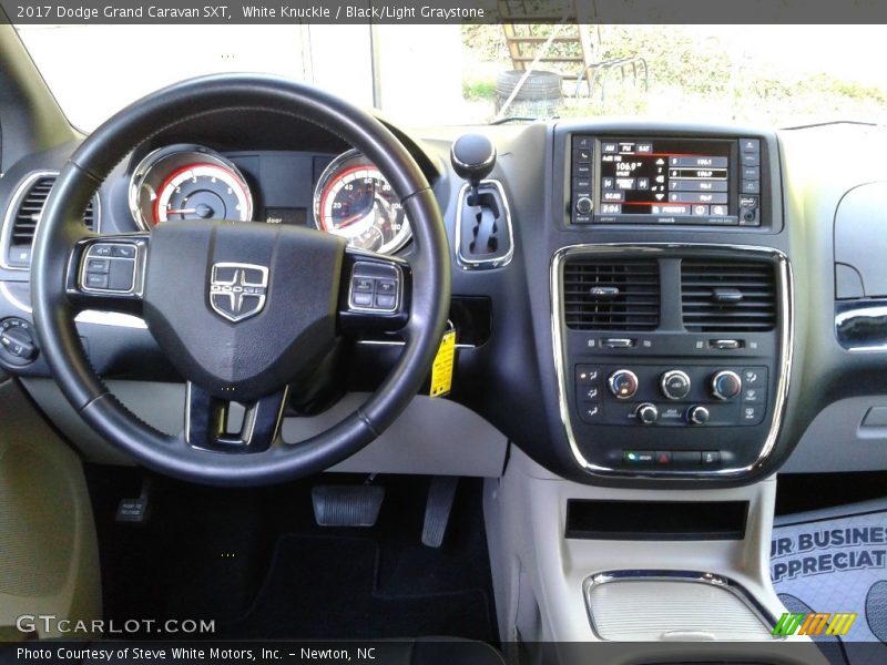White Knuckle / Black/Light Graystone 2017 Dodge Grand Caravan SXT