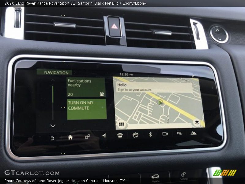 Santorini Black Metallic / Ebony/Ebony 2020 Land Rover Range Rover Sport SE