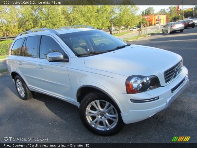 Ice White / Beige 2014 Volvo XC90 3.2