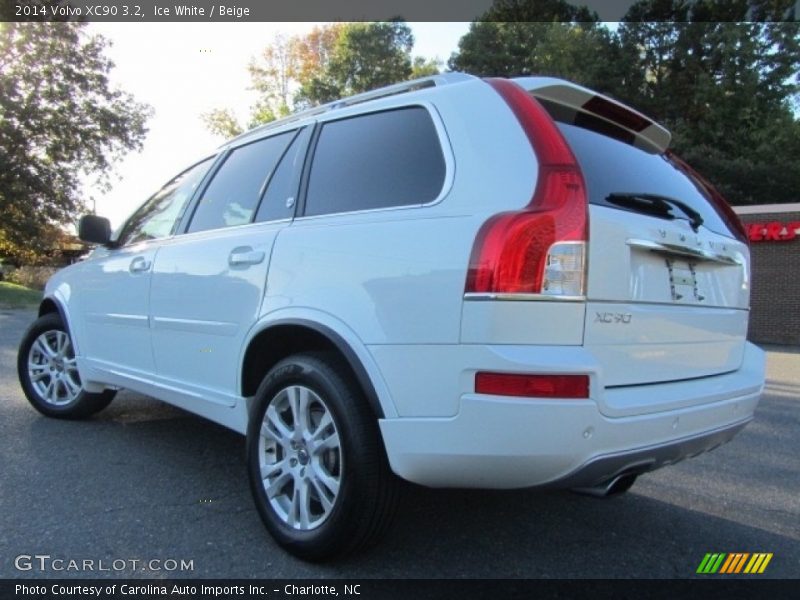 Ice White / Beige 2014 Volvo XC90 3.2