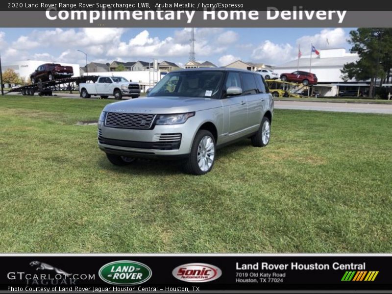 Aruba Metallic / Ivory/Espresso 2020 Land Rover Range Rover Supercharged LWB