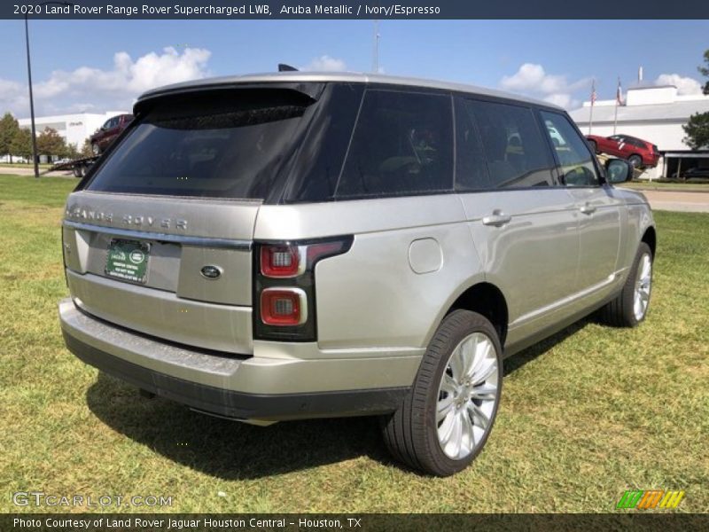 Aruba Metallic / Ivory/Espresso 2020 Land Rover Range Rover Supercharged LWB