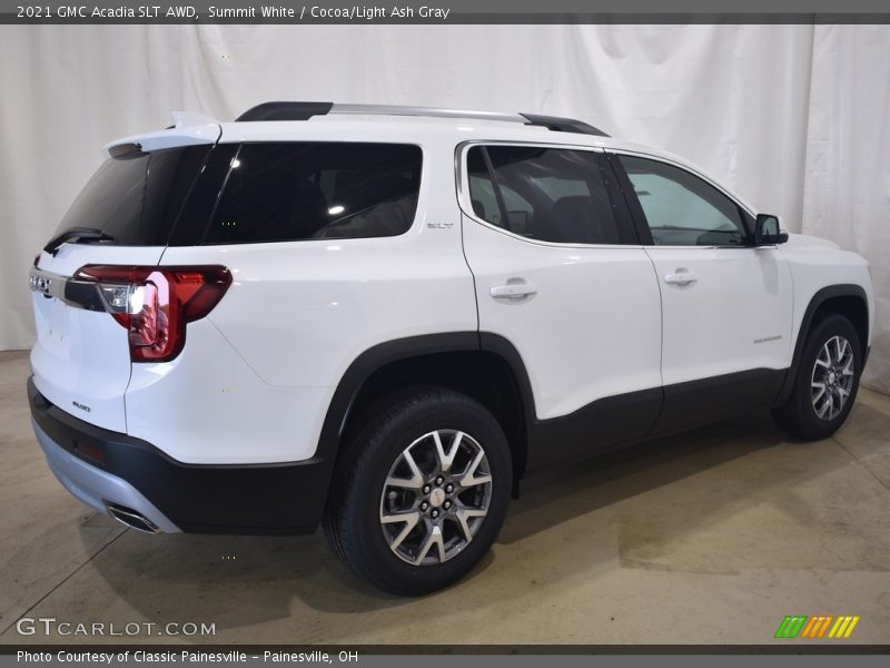 Summit White / Cocoa/Light Ash Gray 2021 GMC Acadia SLT AWD