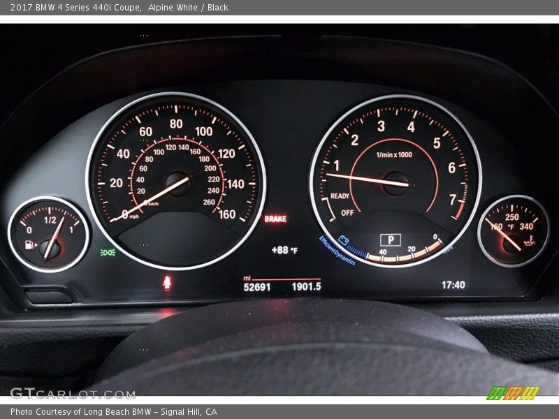 Alpine White / Black 2017 BMW 4 Series 440i Coupe