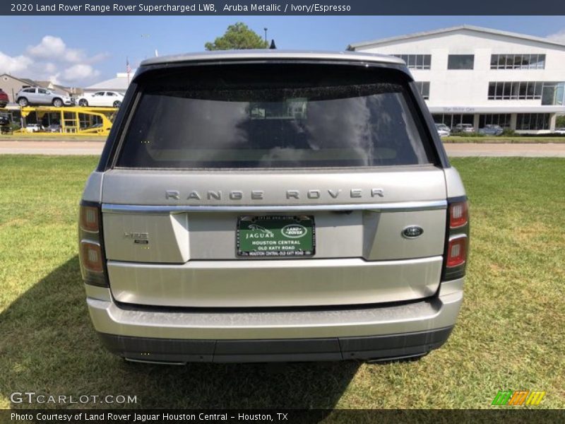 Aruba Metallic / Ivory/Espresso 2020 Land Rover Range Rover Supercharged LWB