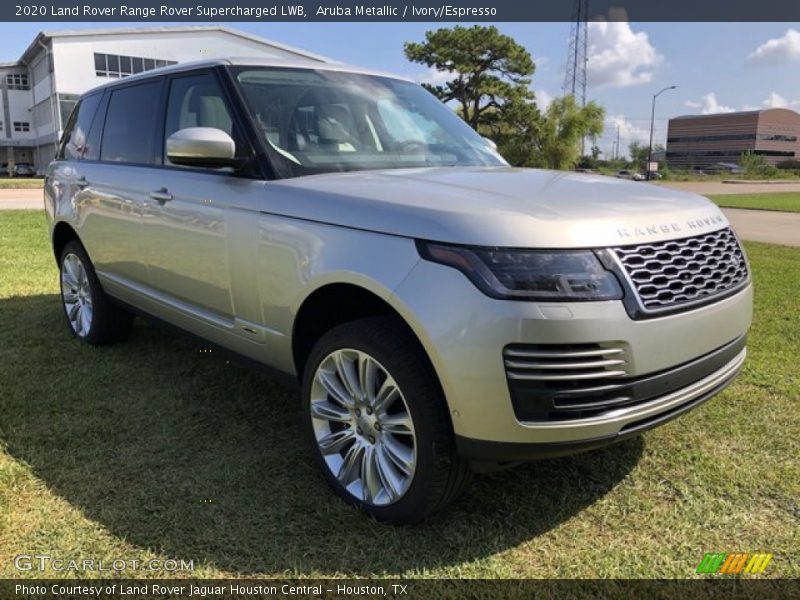 Aruba Metallic / Ivory/Espresso 2020 Land Rover Range Rover Supercharged LWB