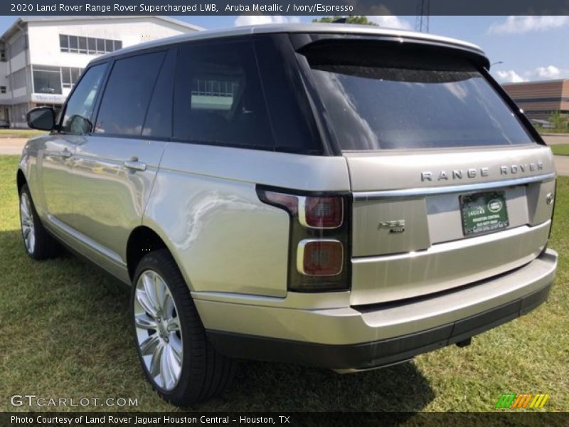 Aruba Metallic / Ivory/Espresso 2020 Land Rover Range Rover Supercharged LWB