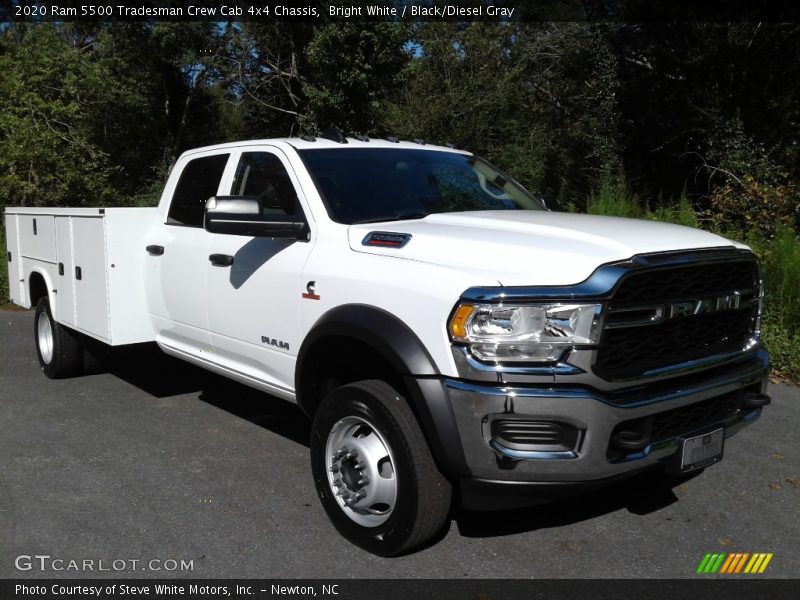 Bright White / Black/Diesel Gray 2020 Ram 5500 Tradesman Crew Cab 4x4 Chassis