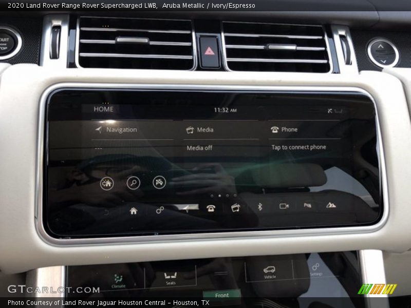 Aruba Metallic / Ivory/Espresso 2020 Land Rover Range Rover Supercharged LWB