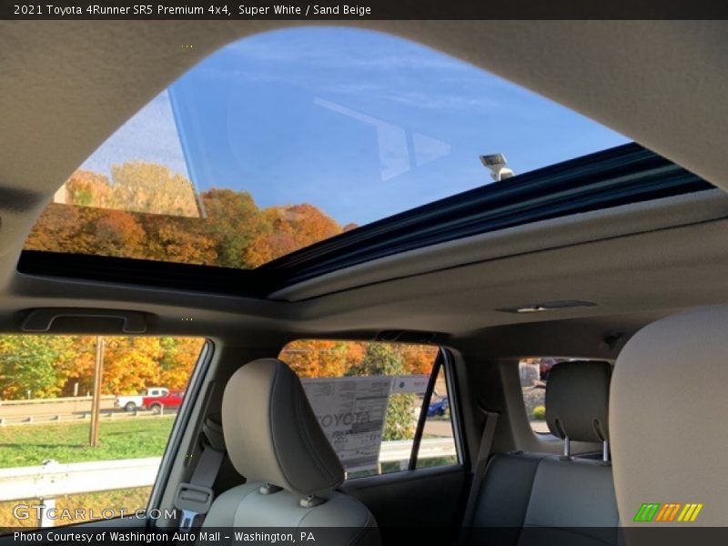 Sunroof of 2021 4Runner SR5 Premium 4x4