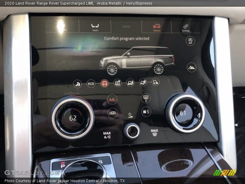 Controls of 2020 Range Rover Supercharged LWB