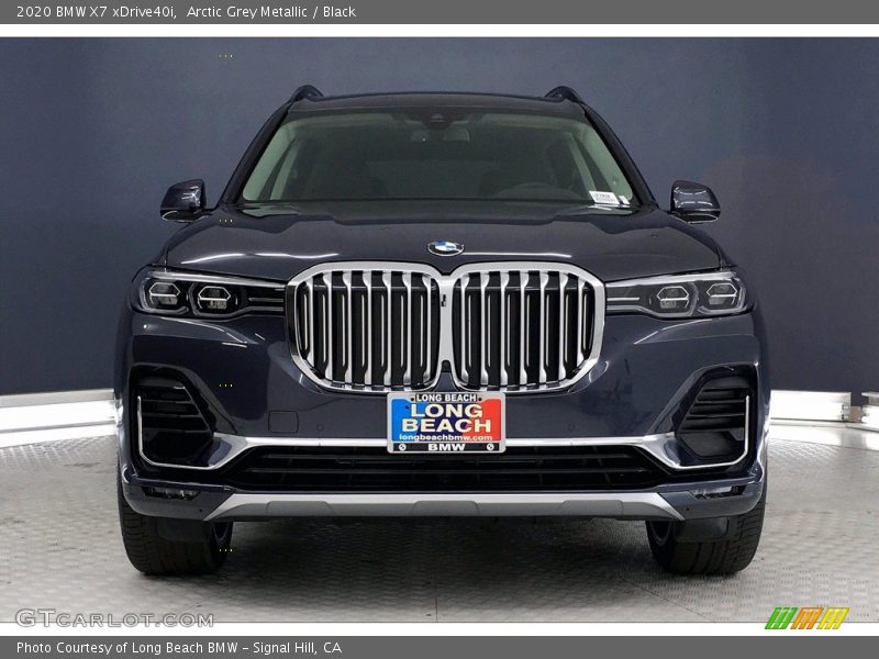 Arctic Grey Metallic / Black 2020 BMW X7 xDrive40i