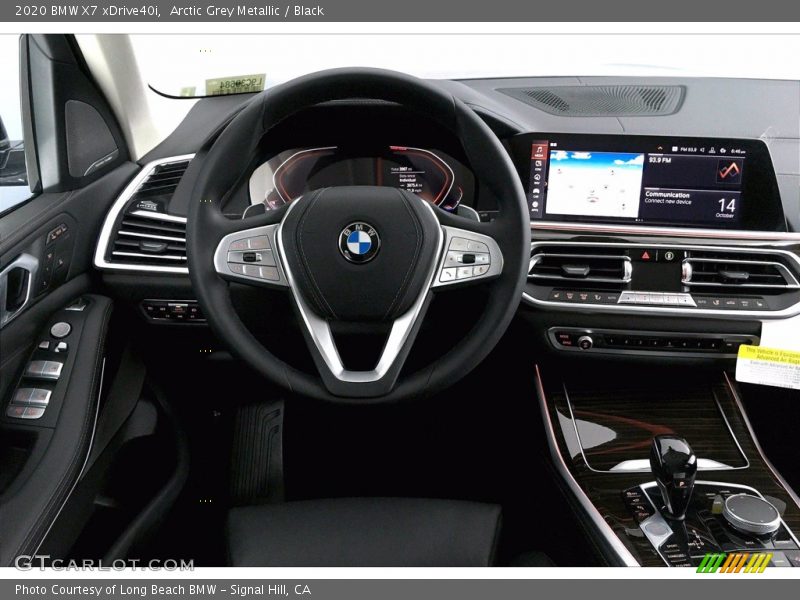 Arctic Grey Metallic / Black 2020 BMW X7 xDrive40i