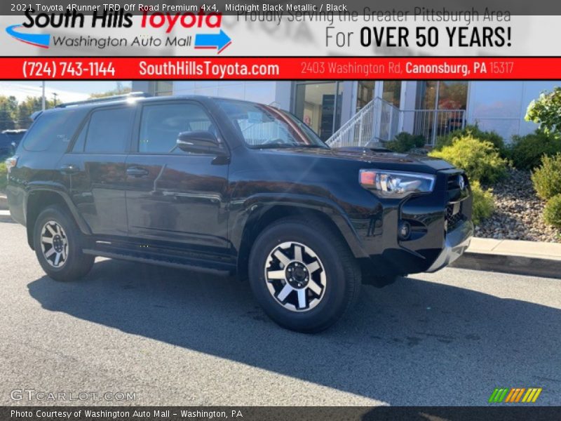 Midnight Black Metallic / Black 2021 Toyota 4Runner TRD Off Road Premium 4x4