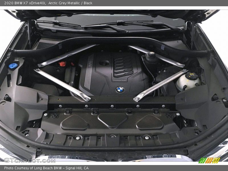 Arctic Grey Metallic / Black 2020 BMW X7 xDrive40i