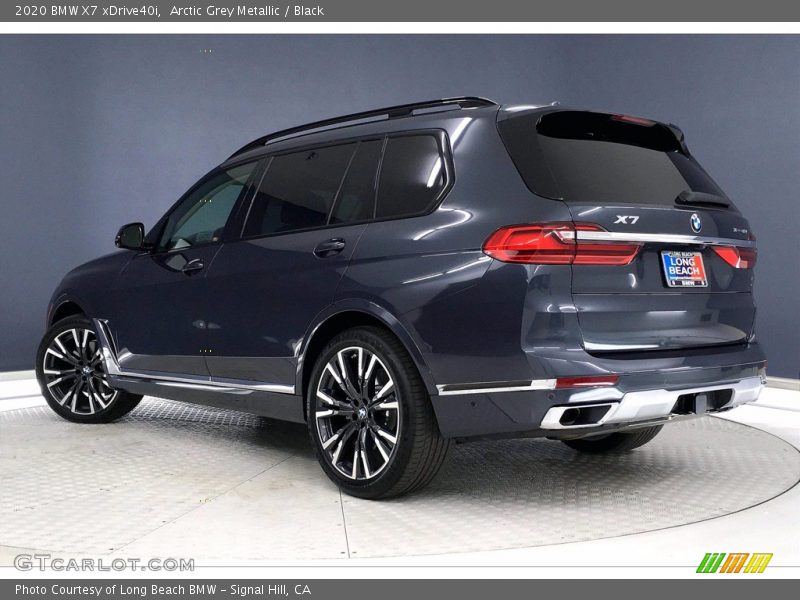 Arctic Grey Metallic / Black 2020 BMW X7 xDrive40i