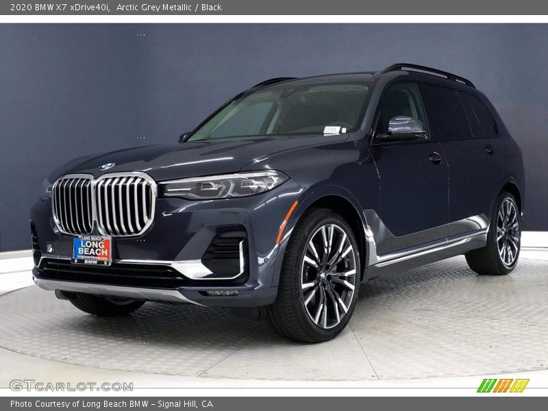 Arctic Grey Metallic / Black 2020 BMW X7 xDrive40i