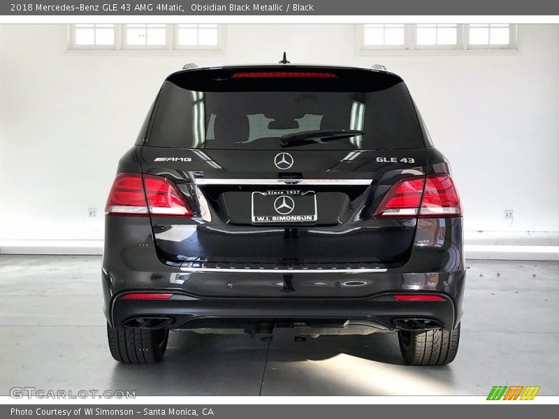 Obsidian Black Metallic / Black 2018 Mercedes-Benz GLE 43 AMG 4Matic