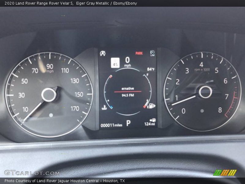 Eiger Gray Metallic / Ebony/Ebony 2020 Land Rover Range Rover Velar S