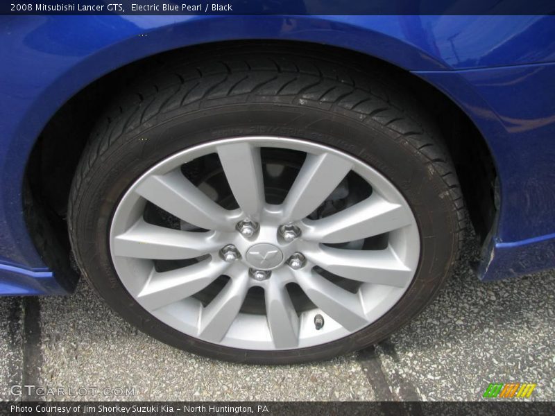 Electric Blue Pearl / Black 2008 Mitsubishi Lancer GTS
