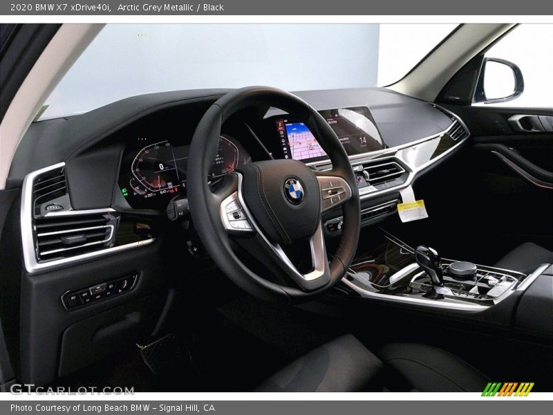 Arctic Grey Metallic / Black 2020 BMW X7 xDrive40i