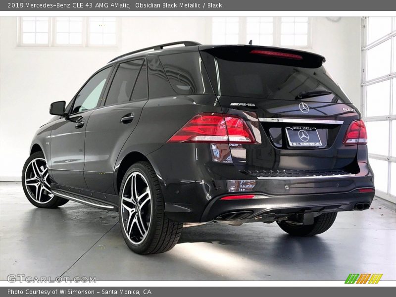 Obsidian Black Metallic / Black 2018 Mercedes-Benz GLE 43 AMG 4Matic
