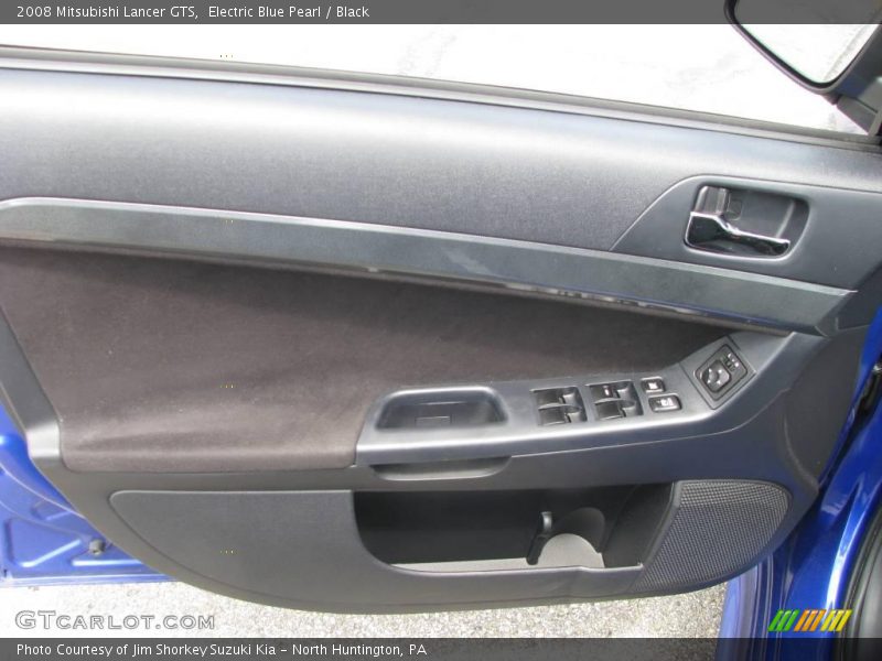 Electric Blue Pearl / Black 2008 Mitsubishi Lancer GTS